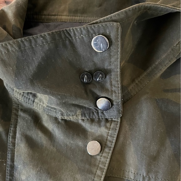 Veronica Beard USA WMN Size 2 Army Green Glade Jacket Camo Funnel Neck EUC - Picture 10 of 16